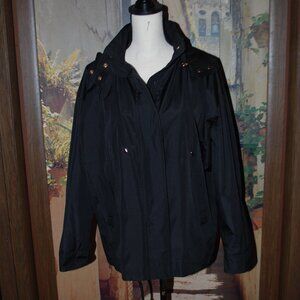 Black Fleet Street Hooded Coat - M